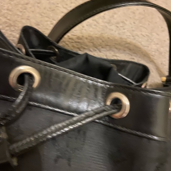 MCM Nylon Monogram Drawstring Bucket Bag - Picture 7 of 12